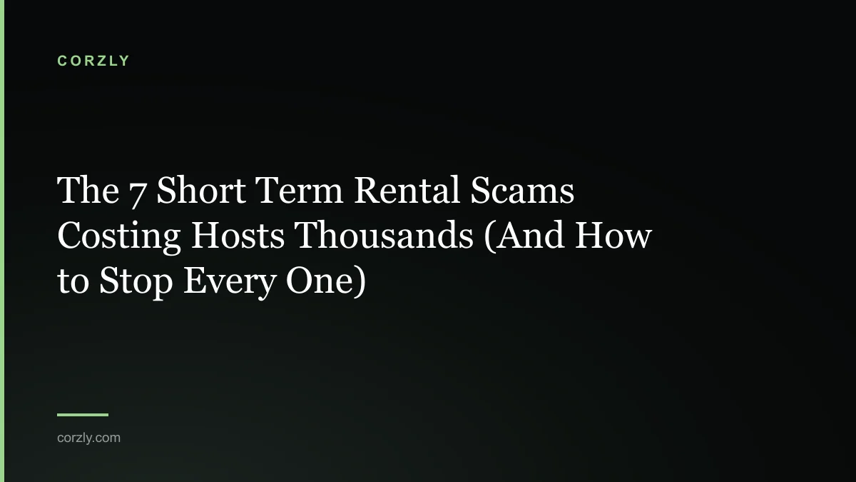 The 7 Short Term Rental Scams Costing Hosts Thousands (And How to Stop Every One)